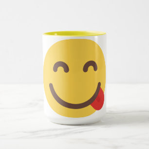 Taza con Emoji de Cara Feliz