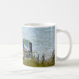 Taza con escena de la playa de la isla de Sanibel