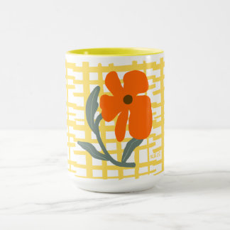 Taza con estampado floral