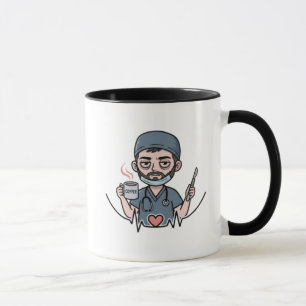 Taza con estilo médico (versión masculina)