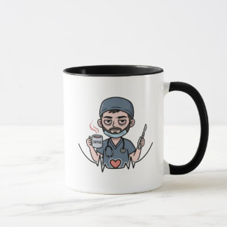 Taza con estilo médico (versión masculina)