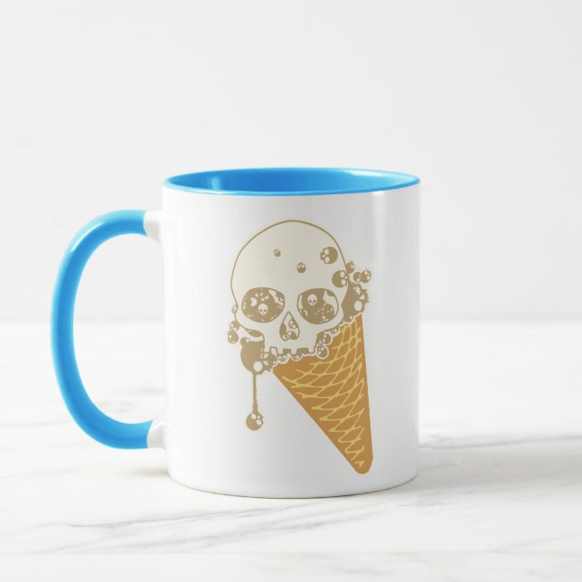 Taza con forma de cono de helado malvado (Izquierda)