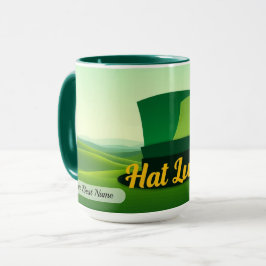 Taza con forma de suerte de sombrero personalizada