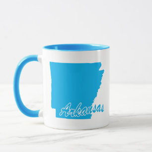 Taza con forma del estado de Arkansas