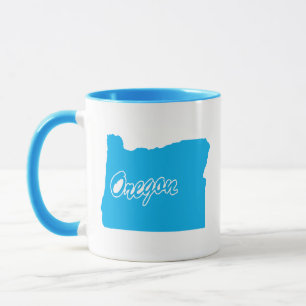 Taza con forma del estado de Oregon