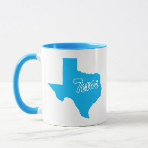 Taza con forma del estado de Texas