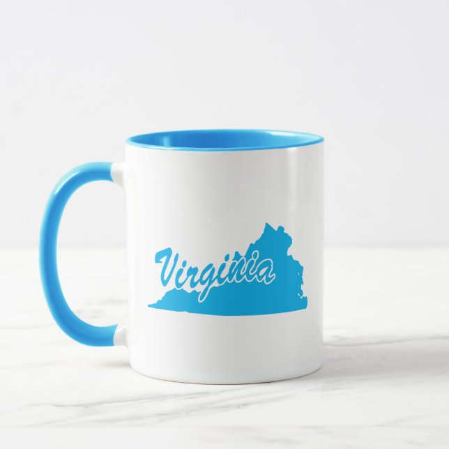 Taza con forma del estado de Virginia (Izquierda)