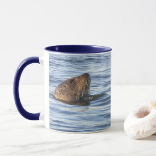 Taza con foto de foca