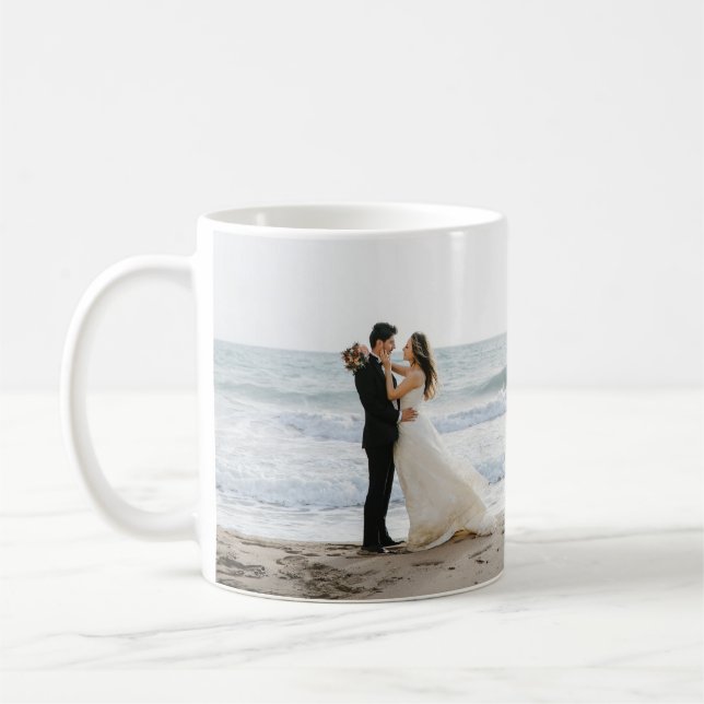 Taza con foto de la boda más romántica y mágica (Izquierda)