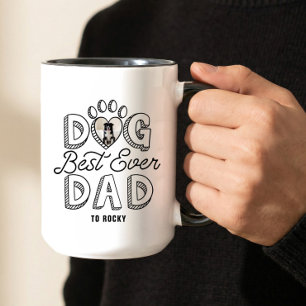 Taza con Foto de Mascota Huella de Pata Corazón Me