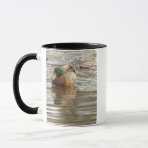 Taza con foto de pato real