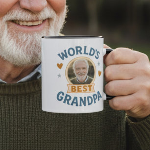 Taza con Foto del Mejor Abuelo del Mundo – Regalo