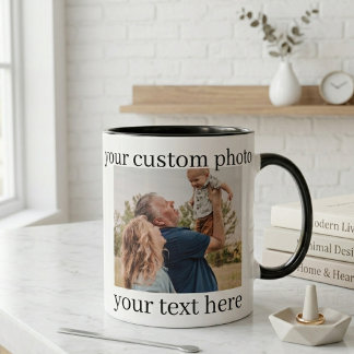 Taza con Foto Familiar Pareja e Hijo Regalo Person