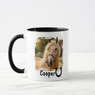 Taza con Foto Personalizada de Caballo para Amante