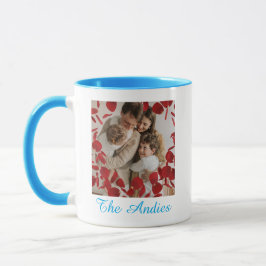 Taza con Foto Unida de Apellido de Familia