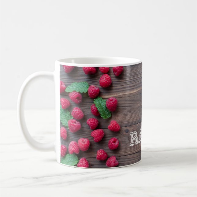 Taza con frambuesas móvil (Izquierda)