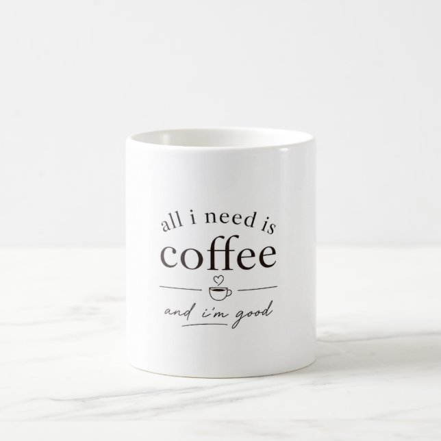 Taza con Frase Simple de Café ☕ Diseño Estético Li (Centro)