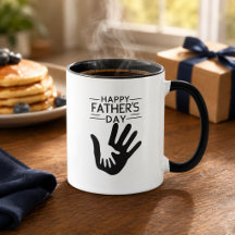 Taza con Huella de Feliz Día del Padre