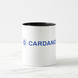 Taza con imagen del logotipo completo de Cardano