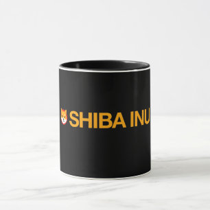 Taza con imagen del logotipo completo de Shiba Inu