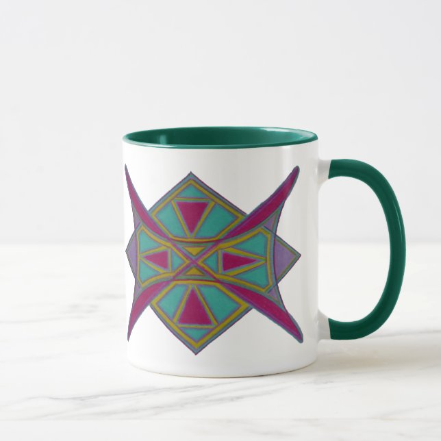 taza con imagen tribal (Derecha)