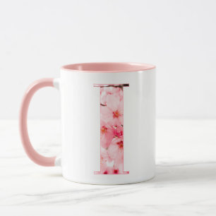 Taza con inicial floral I   Nombre y característic