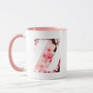 Taza con inicial floral Z   Nombre y característic