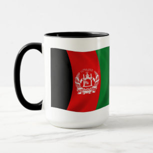 Taza con la bandera de Afganistán