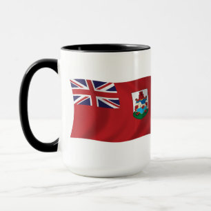 Taza con la bandera de Bermudas