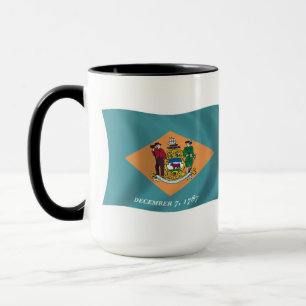 Taza con la bandera de Delaware