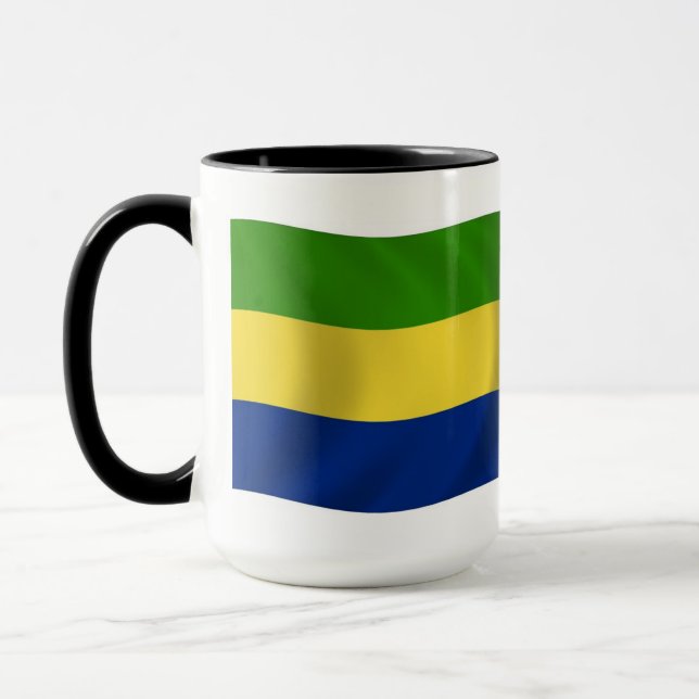 Taza con la bandera de Gabón (Izquierda)