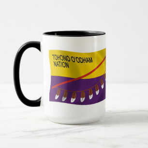 Taza con la bandera de la Nación Tohono O'odham