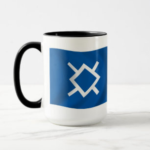 Taza con la bandera de los cheyenes del norte