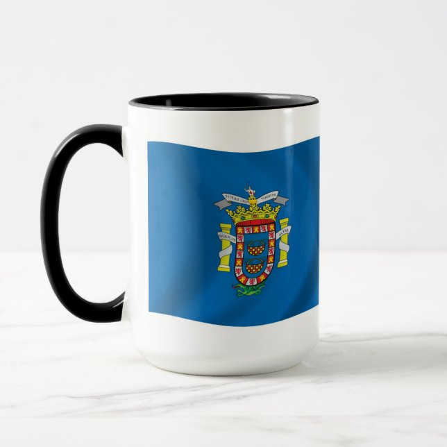 Taza con la bandera de Melilla (Izquierda)