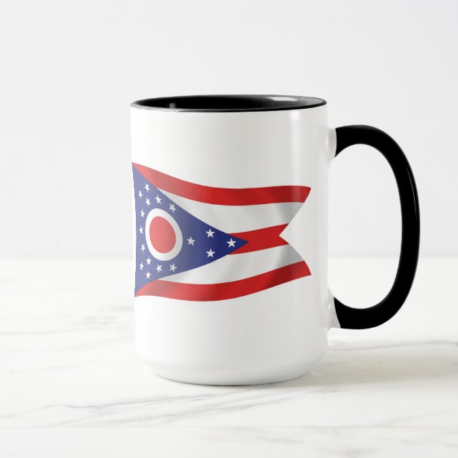 Taza con la bandera de Ohio (Derecha)