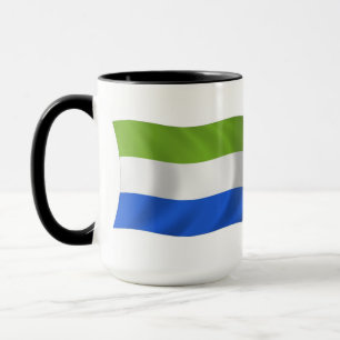 Taza con la bandera de Sierra Leona