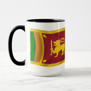 Taza con la bandera de Sri Lanka