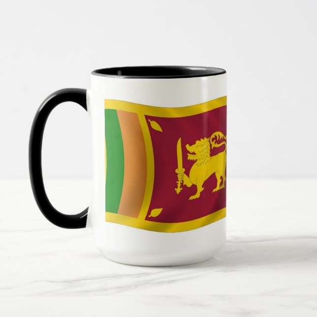 Taza con la bandera de Sri Lanka (Izquierda)