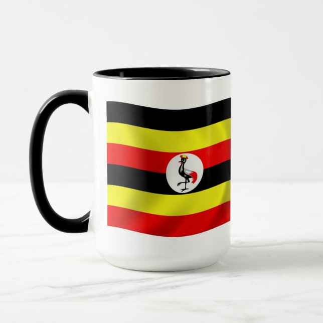 Taza con la bandera de Uganda (Izquierda)