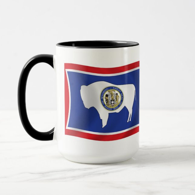 Taza con la bandera de Wyoming (Izquierda)