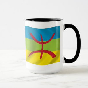Taza con la bandera del pueblo bereber