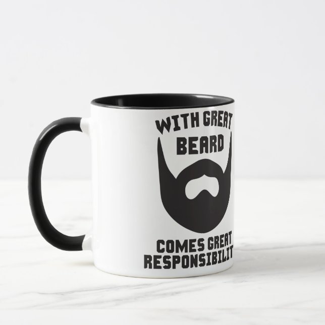Taza Con la gran barba viene la gran responsabilidad (Izquierda)