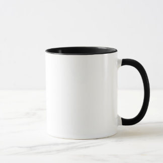 Taza con la manija negra y el labio - derechos