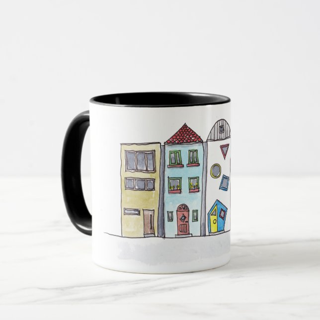 Taza con las casas urbanas (Anverso izquierdo)