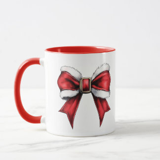 Taza con lazo navideño Coquette