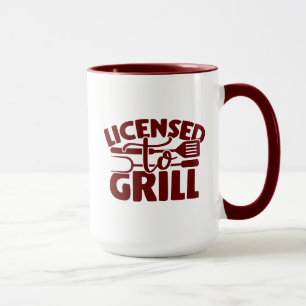 Taza Con Licencia Para Grill
