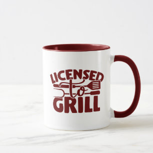 Taza Con Licencia Para Grill