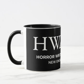 Taza con logo de HWA-NE, negro 6/25