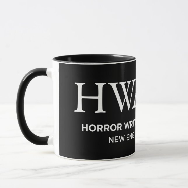 Taza con logo de HWA-NE, negro 6/25 (Izquierda)