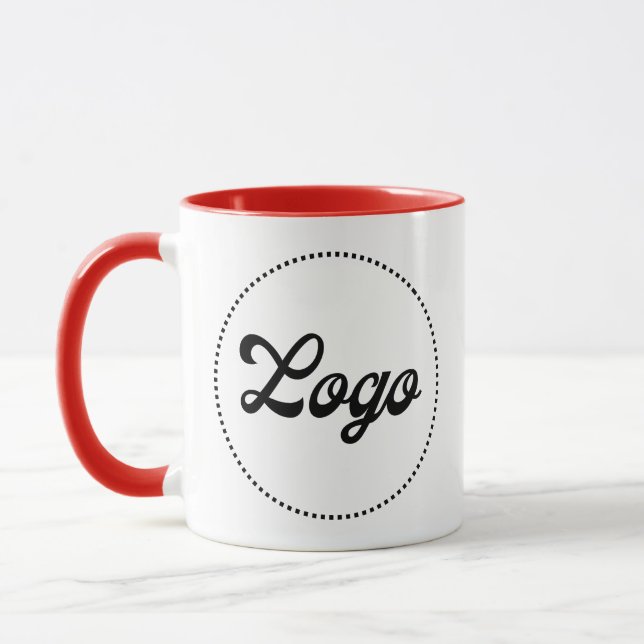 Taza con logotipo combinado LIGHT BLUE promocional (Izquierda)